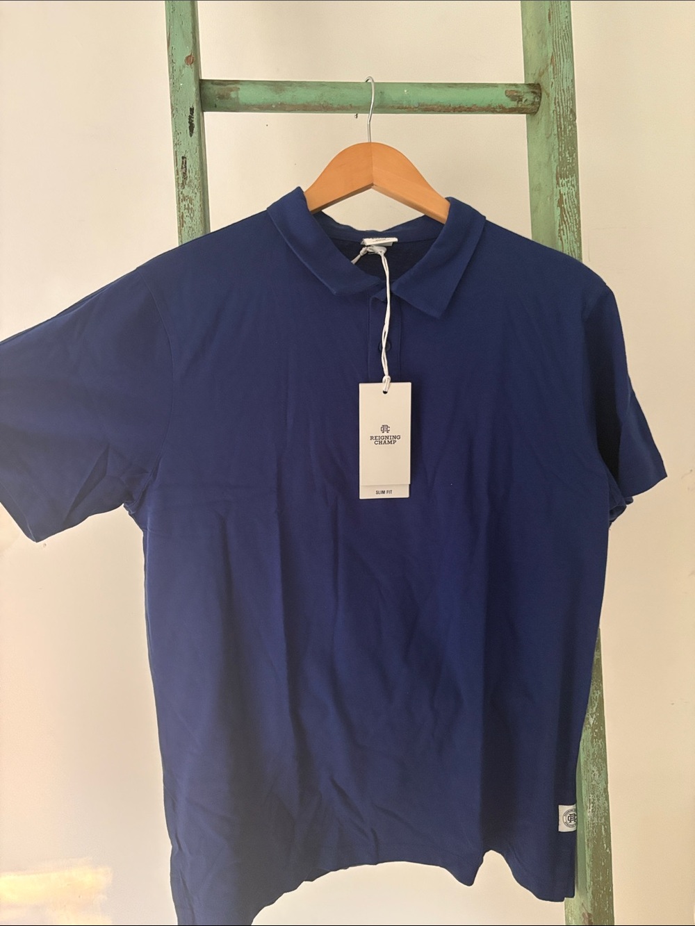 Reigning Champ Deep Navy Polo Shirt
